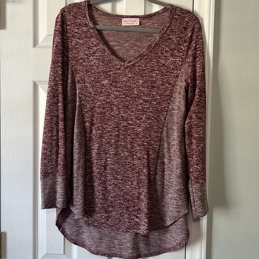 lavender field long sleeve top